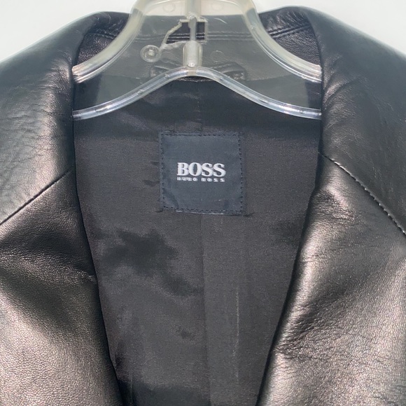 HUGO Boss Mens leather blazer - Picture 2 of 3
